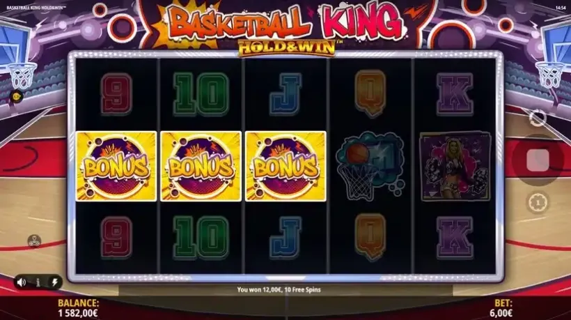 Basketball King Hold and Win slot screenshot 3