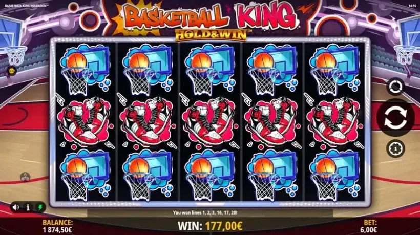 Basketball King Hold and Win slot screenshot 6