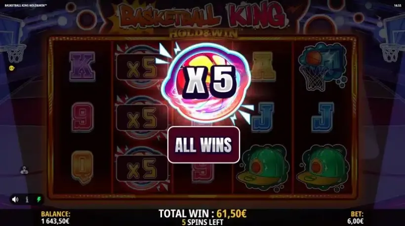 Basketball King Hold and Win slot screenshot 5