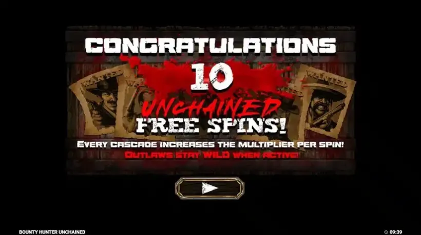 Bounty Hunter Unchained slot screenshot 3