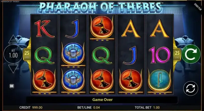 Pharaoh of Thebes slot screenshot 