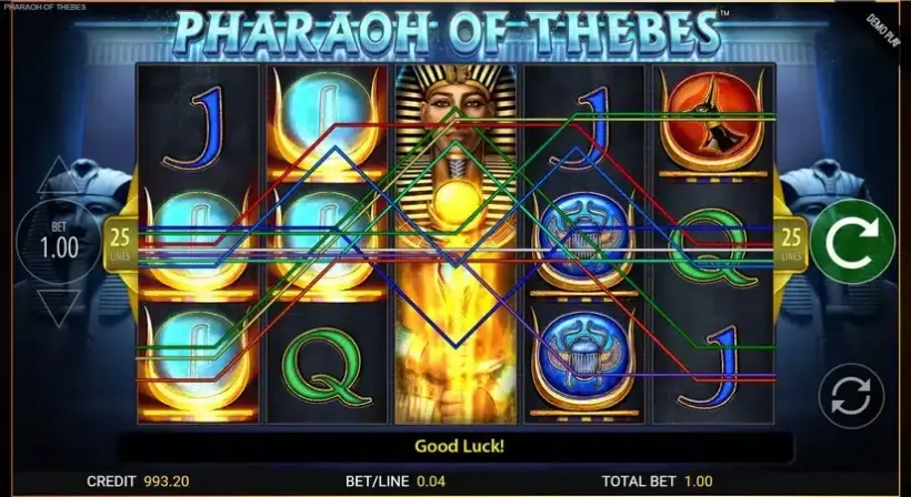 Pharaoh of Thebes slot screenshot 