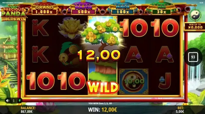 Precious Panda: Hold & Win slot screenshot 