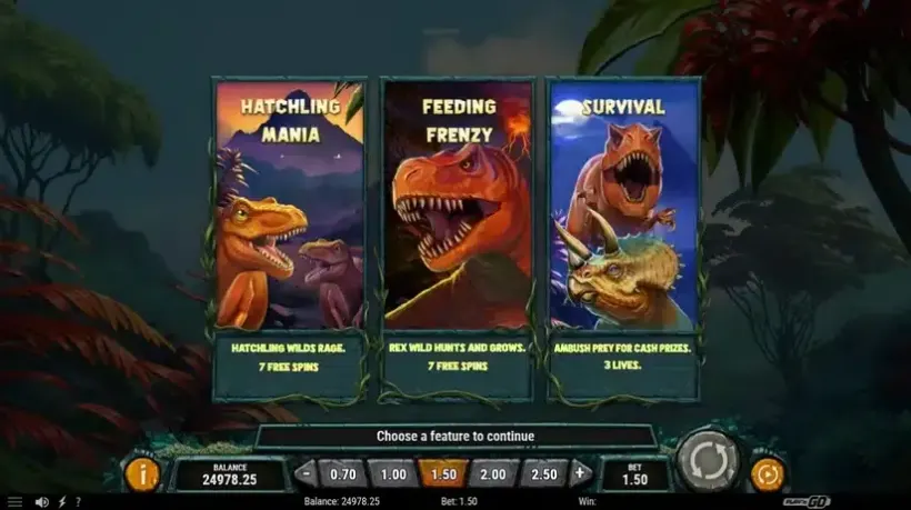 Raging Rex 3 slot screenshot 3