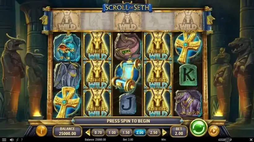 Scroll of Seth slot screenshot 