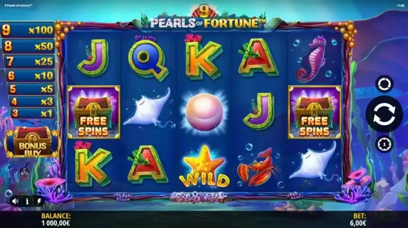 9 Pearls of Fortune slot screenshot 1
