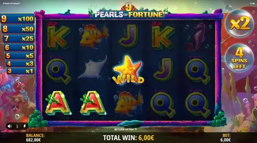 9 Pearls of Fortune slot screenshot 6