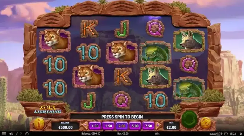 Colt Lightning slot screenshot 