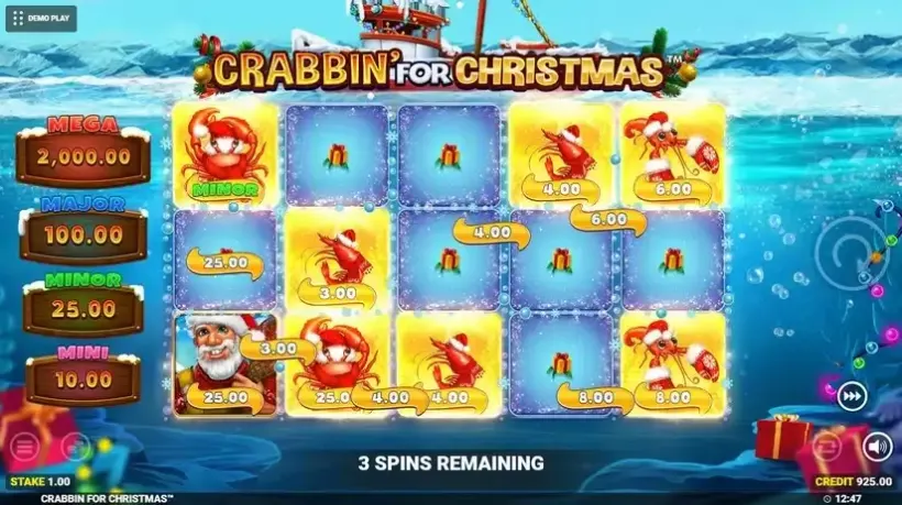 Crabbin’ For Christmas slot screenshot 