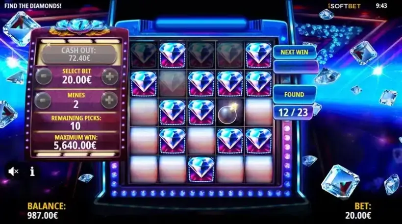 Find The Diamonds slot screenshot 
