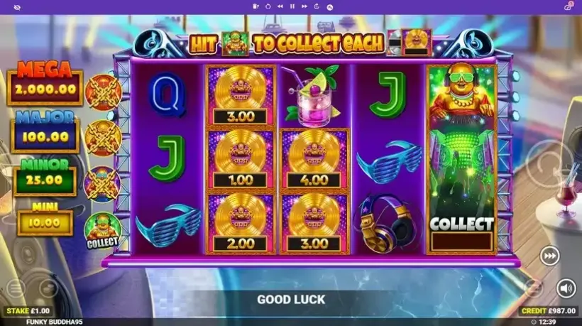 Funky Buddha slot screenshot 2
