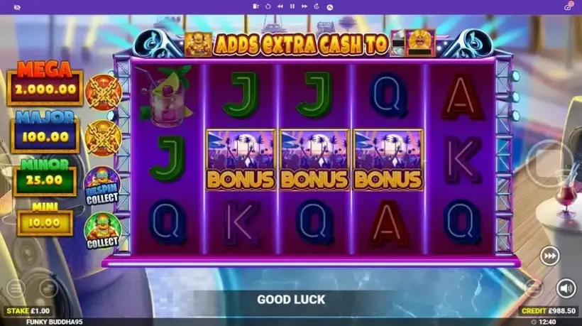 Funky Buddha slot screenshot 4