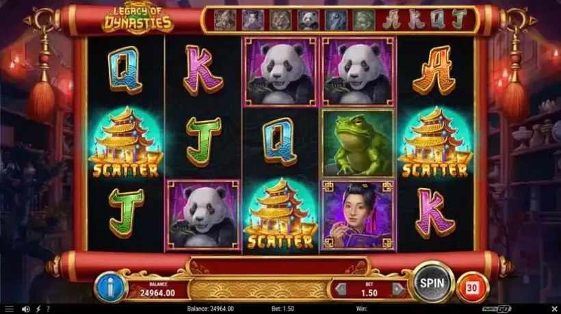 Legacy of Dynasties slot screenshot 2