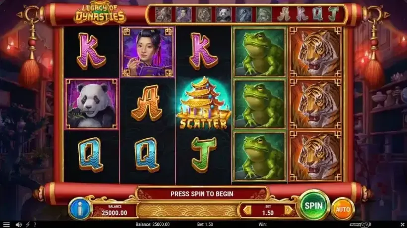 Legacy of Dynasties slot screenshot 