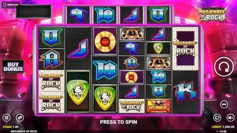 Megaways of Rock slot screenshot 