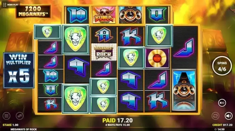 Megaways of Rock slot screenshot 