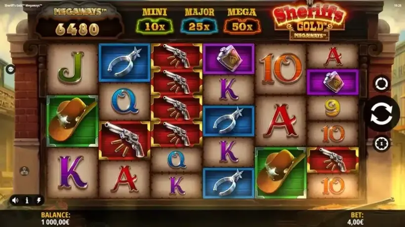 Sheriff’s Gold Megaways slot screenshot 1