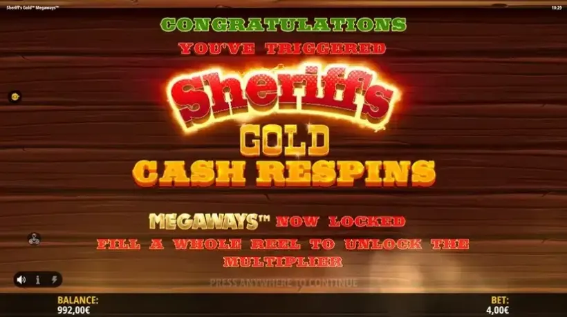 Sheriff’s Gold Megaways slot screenshot 3