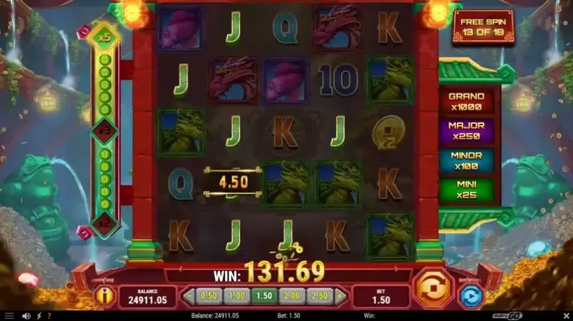 Temple of Prosperity slot screenshot 