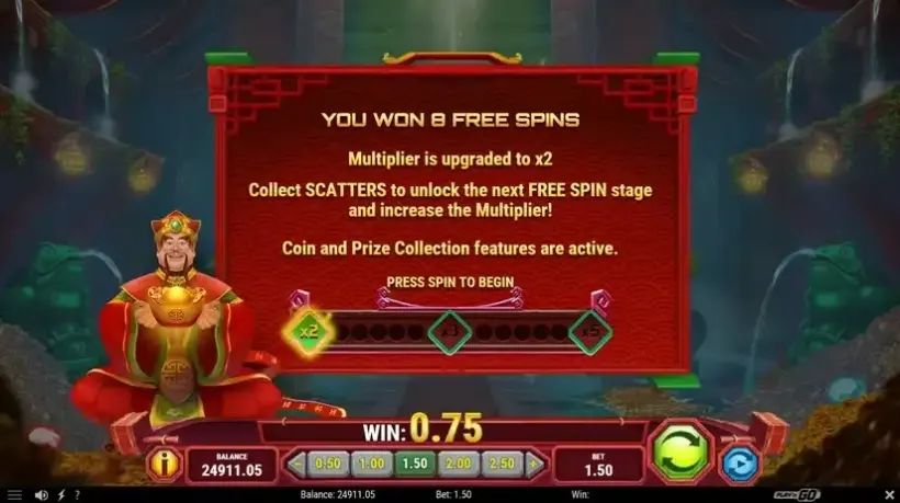 Temple of Prosperity slot screenshot 4