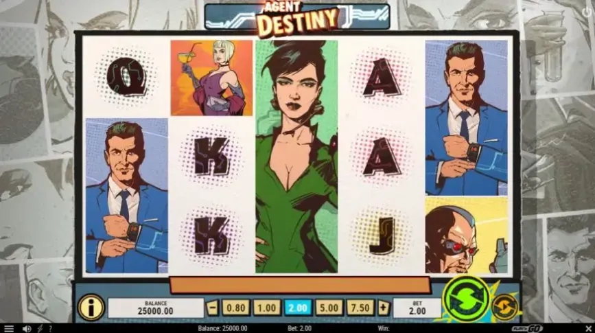 Agent Destiny slot screenshot 1