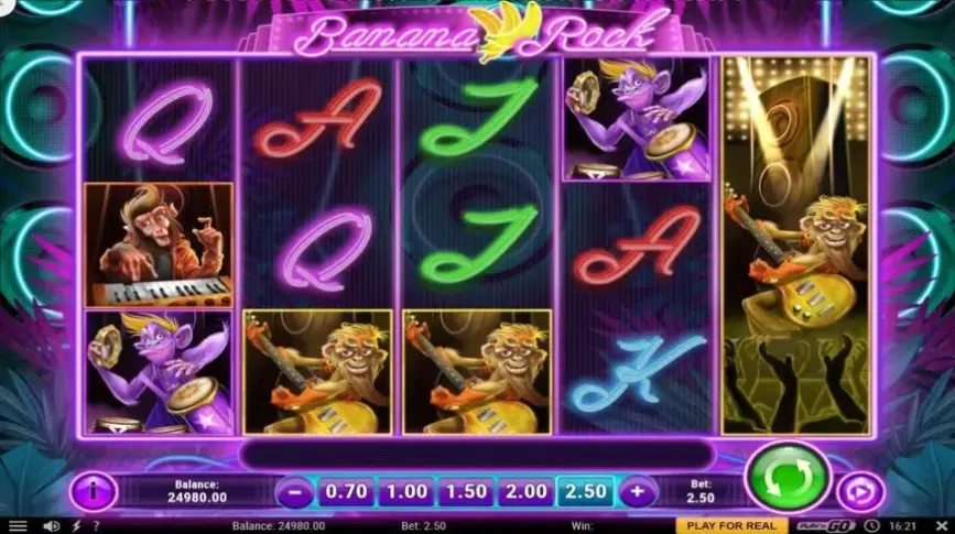 Banana Rock slot screenshot 3