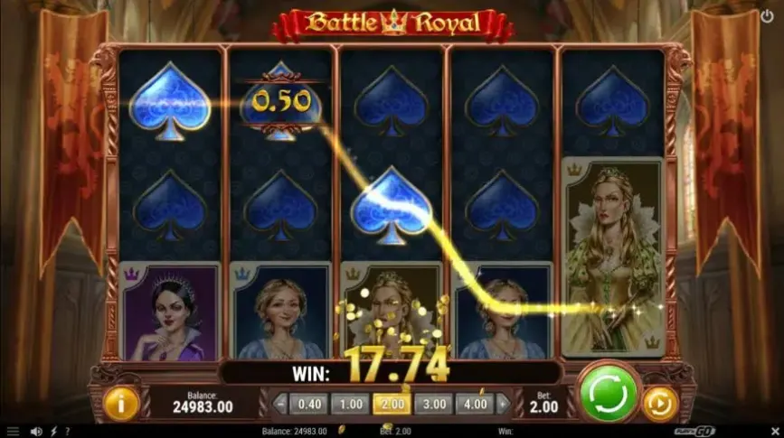 Battle Royal slot screenshot 2