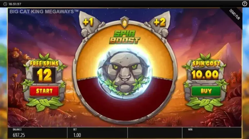 Big Cat King Megaways slot screenshot 3