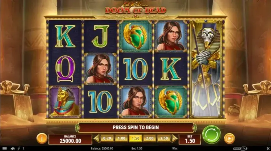 Cat Wilde and the Doom of Dead slot screenshot 