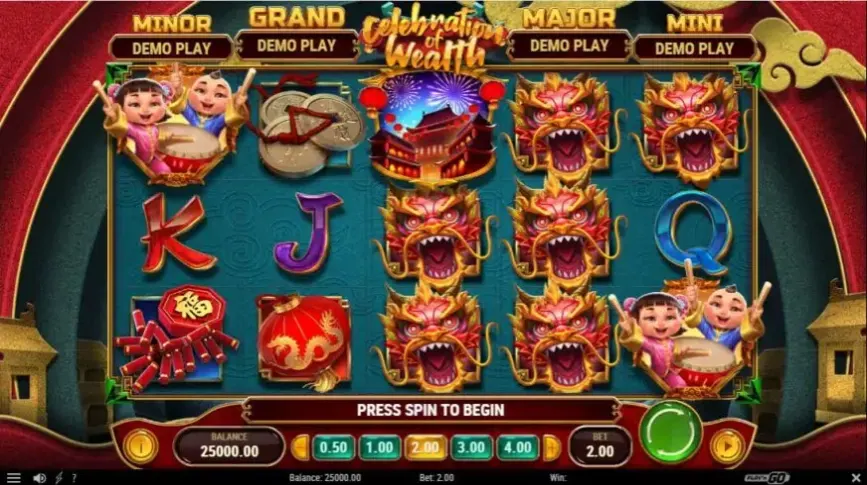 Celebration of Wealth slot screenshot 