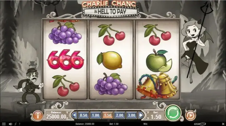 Charlie Chance: In Hell To Pay slot screenshot 