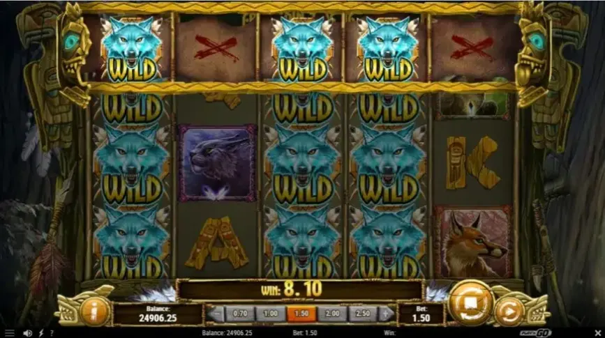 Coywolf Cash slot screenshot 