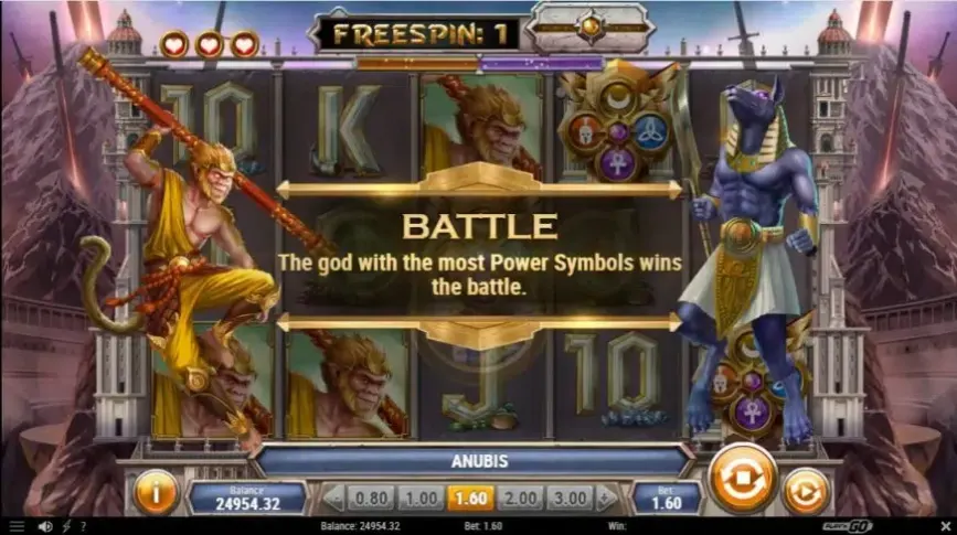 Divine Showdown slot screenshot 
