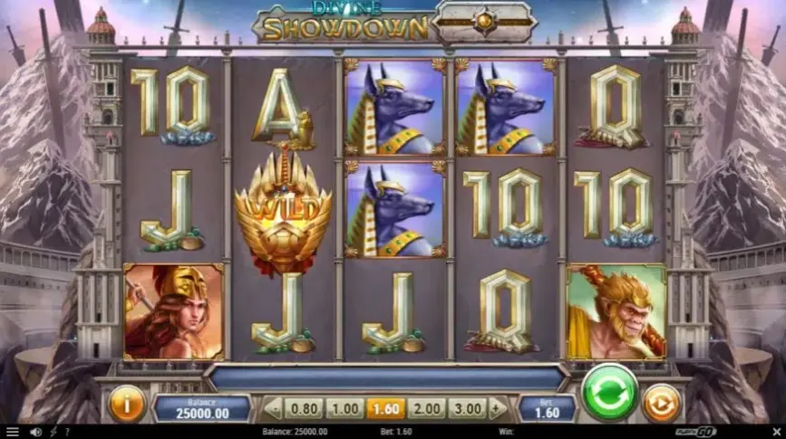 Divine Showdown slot screenshot 