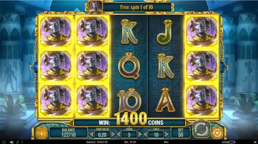 Doom of Egypt slot screenshot 4