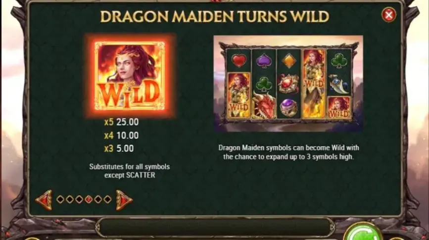 Dragon Maiden slot screenshot 