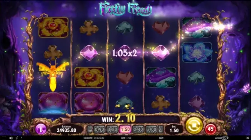 Firefly Frenzy slot screenshot 2