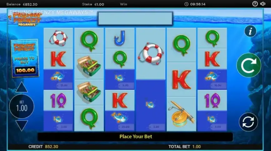 Fishin’ Frenzy Megaways slot screenshot 