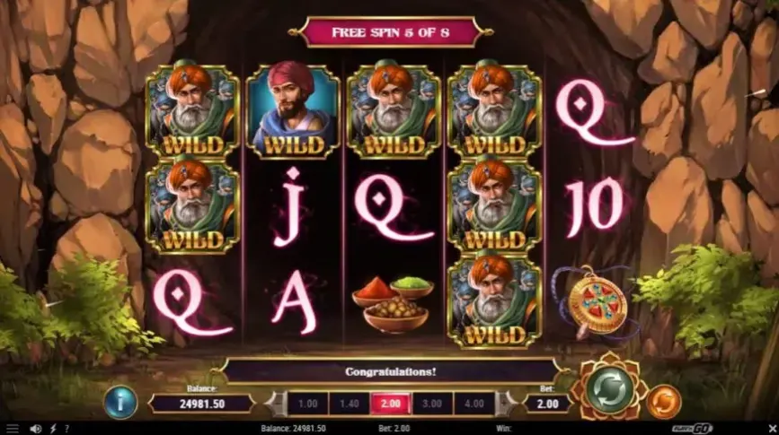Fortunes of Alibaba slot screenshot 