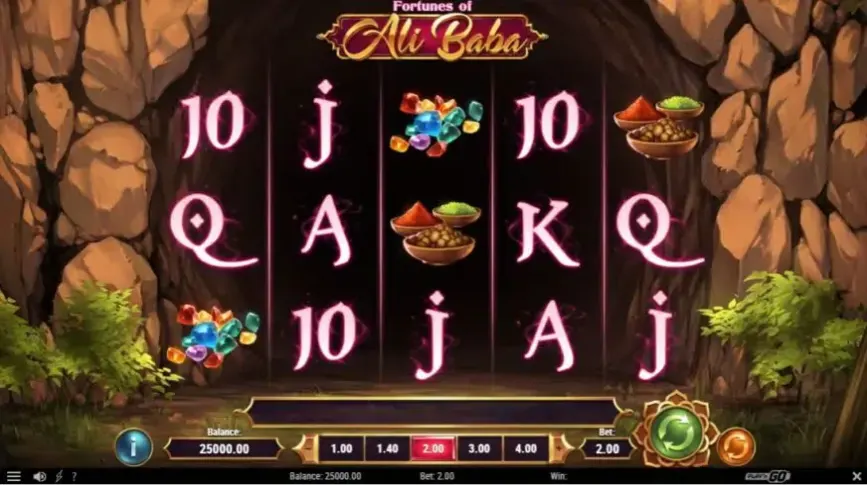 Fortunes of Alibaba slot screenshot 