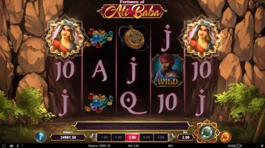 Fortunes of Alibaba slot screenshot 2