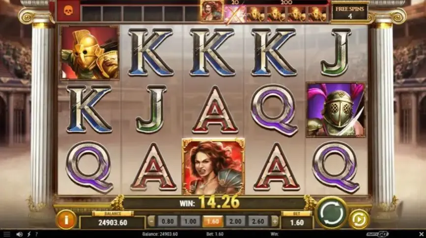 Game of Gladiators slot screenshot 