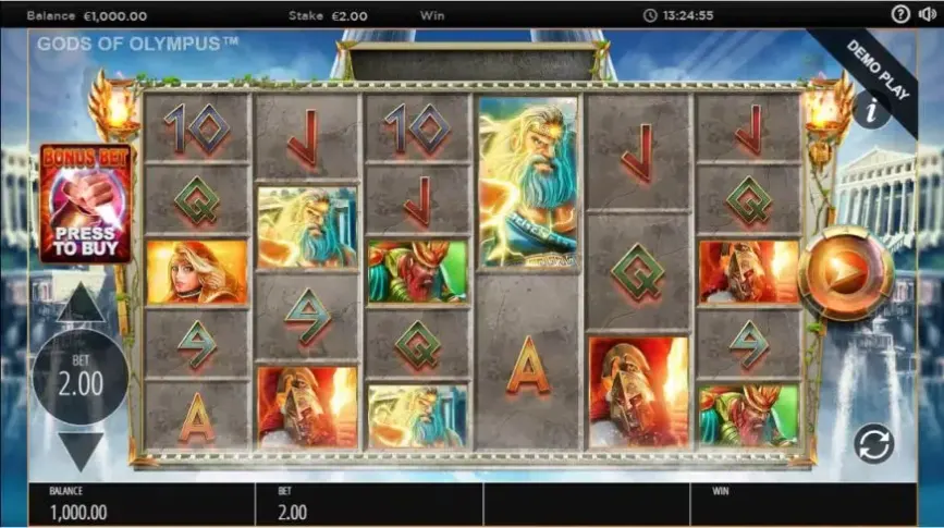 Gods of Olympus Megaways slot screenshot 1