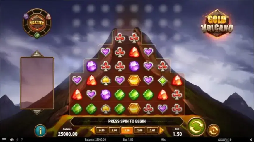 Gold Volcano slot screenshot 