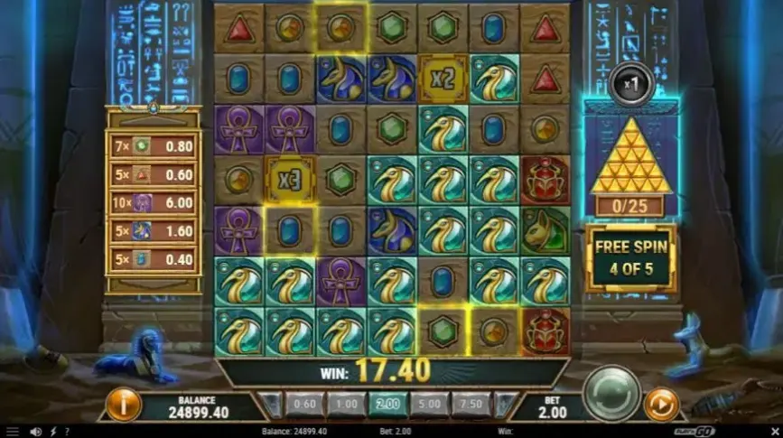 Golden Osiris slot screenshot 
