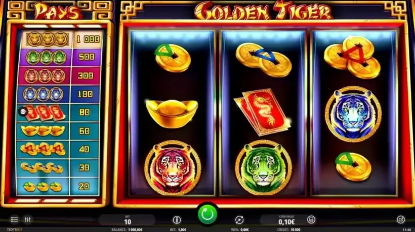 Golden Tiger slot screenshot 