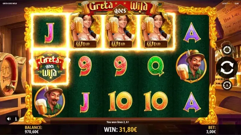Greta Goes Wild slot screenshot 
