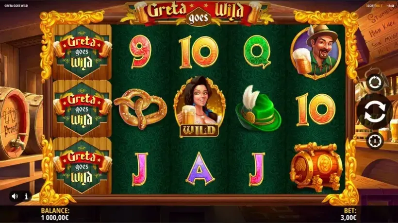 Greta Goes Wild slot screenshot 