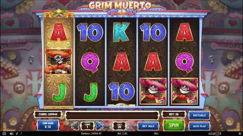Grim Muerto slot screenshot 2