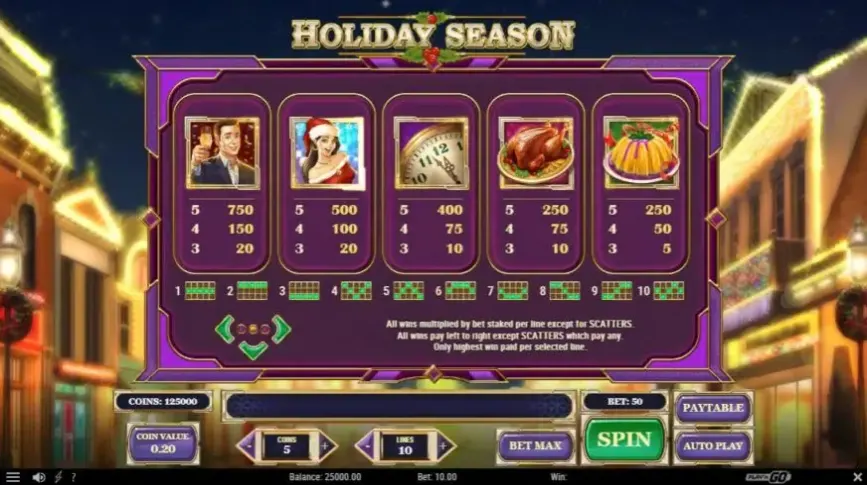 Holiday Season slot screenshot 2